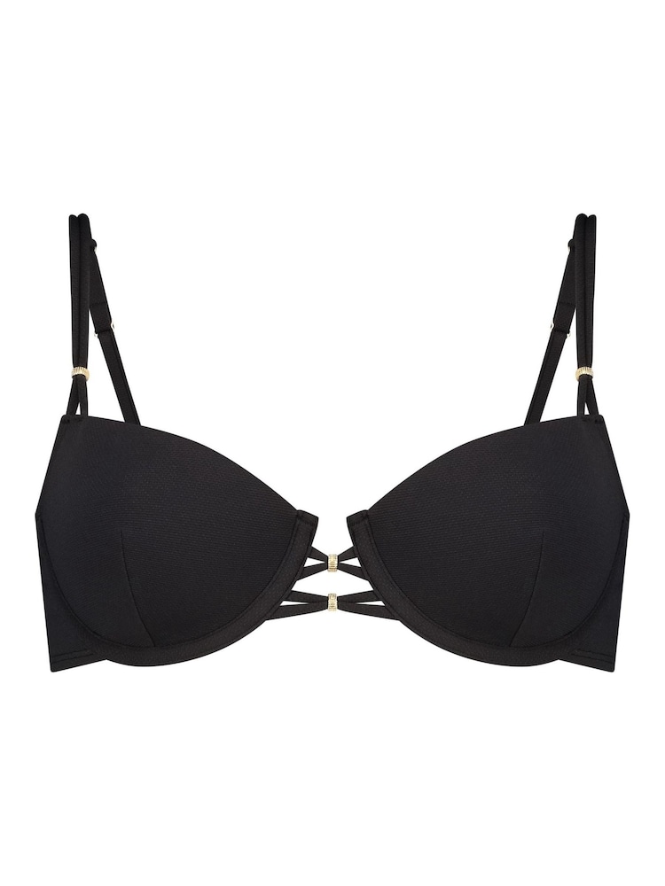 Hunkemoller Holbox Bikini Black Top - Image 4 of 5