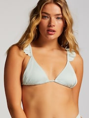 Hunkemöller Blue Fiji Triangle Bikini Top - Image 1 of 5