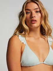 Hunkemöller Blue Fiji Triangle Bikini Top - Image 2 of 5