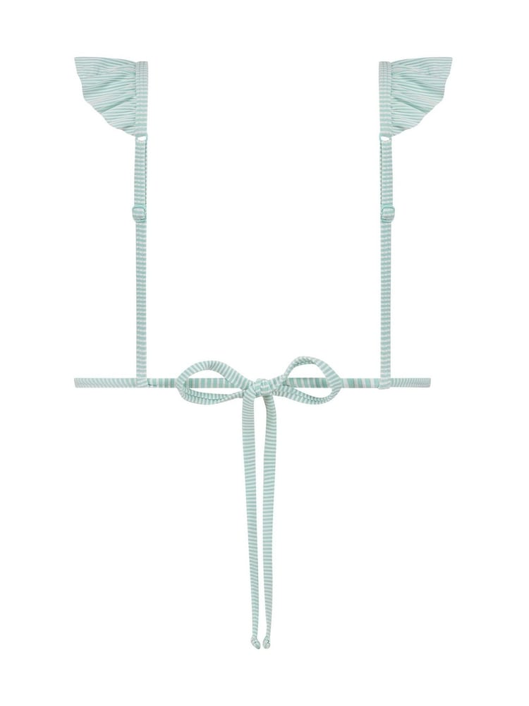 Hunkemöller Blue Fiji Triangle Bikini Top - Image 5 of 5
