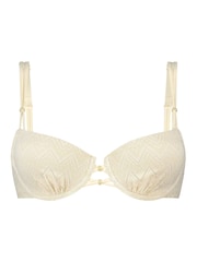 Hunkemöller Crochet White Bikini Top - Image 4 of 5