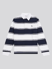 U.S. Polo Assn. Striped Boys Rugby 100% Cotton Shirt - Imagen 1 de 3
