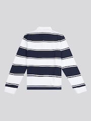 U.S. Polo Assn. Striped Boys Rugby 100% Cotton Shirt - Imagen 2 de 3