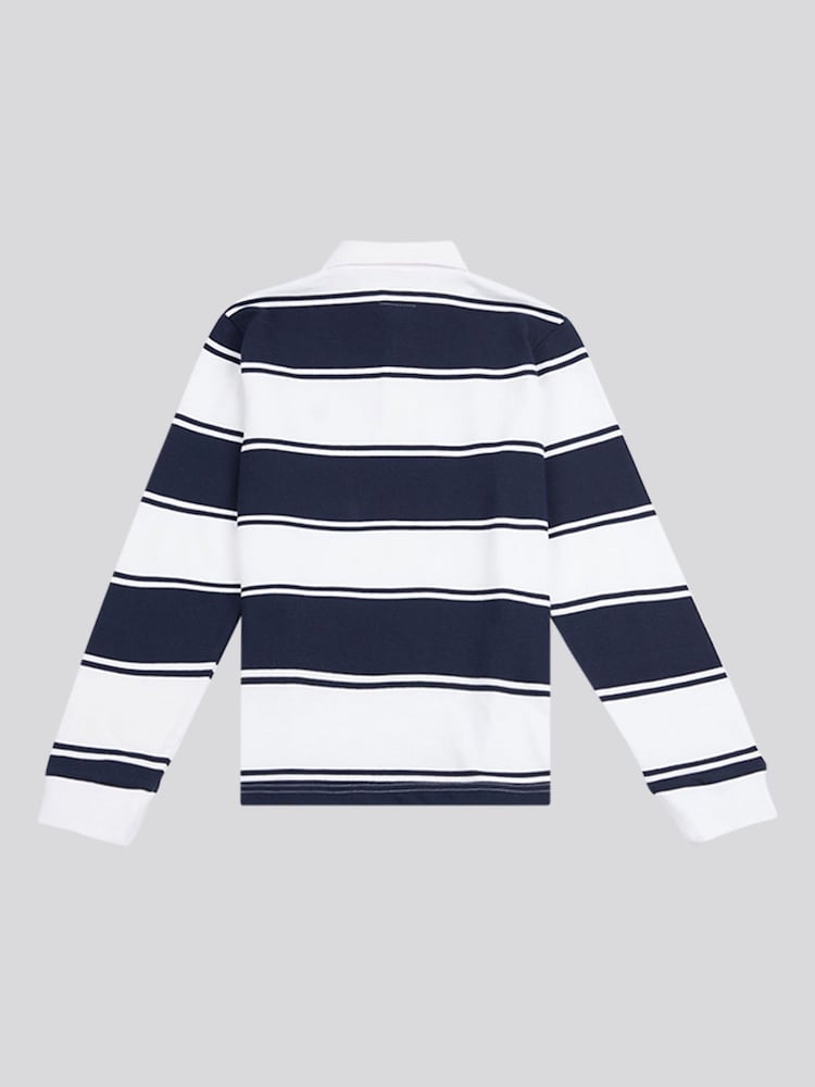 U.S. Polo Assn. Striped Boys Rugby 100% Cotton Shirt - Imagen 2 de 3