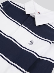 U.S. Polo Assn. Striped Boys Rugby 100% Cotton Shirt - Imagen 3 de 3
