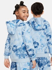 Nike Light Armory Blue Printed Overhead Hoodie - Image 10 of 11