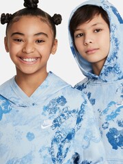 Nike Light Armory Blue Printed Overhead Hoodie - Image 11 of 11