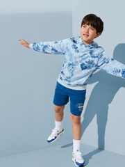 Nike Light Armory Blue Printed Overhead Hoodie - Image 2 of 11