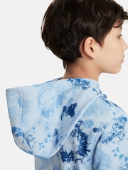 Nike Light Armory Blue Printed Overhead Hoodie - Image 7 of 11