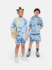 Nike Light Armory Blue Printed Overhead Hoodie - Image 8 of 11