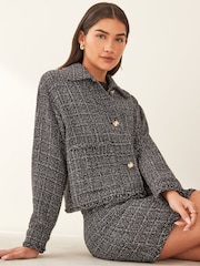 Emme by Marella Grey ISER Boucle Jacket - Image 1 of 6