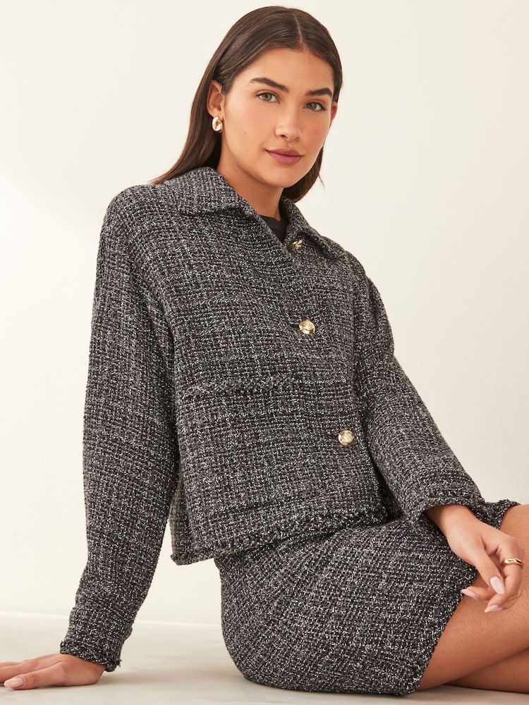 Emme by Marella Grey ISER Boucle Jacket - Image 1 of 6