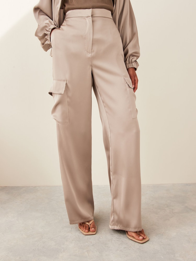 Emme Marella Natural EMMA Cargo Trousers - Image 1 of 5