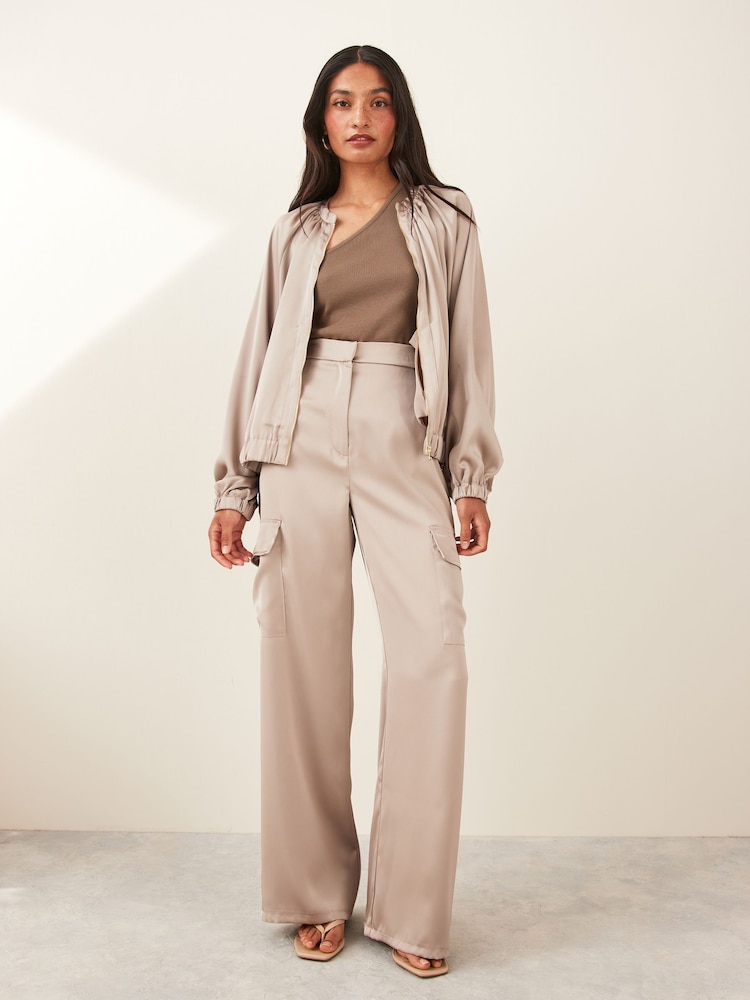 Emme Marella Natural EMMA Cargo Trousers - Image 2 of 5