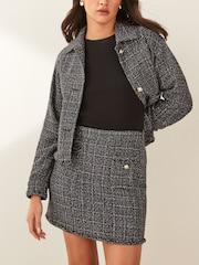 Emme by Marella Grey MICENE Boucle Mini Skirt - Image 1 of 6