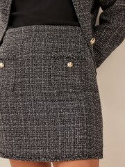 Emme by Marella Grey MICENE Boucle Mini Skirt - Image 5 of 6
