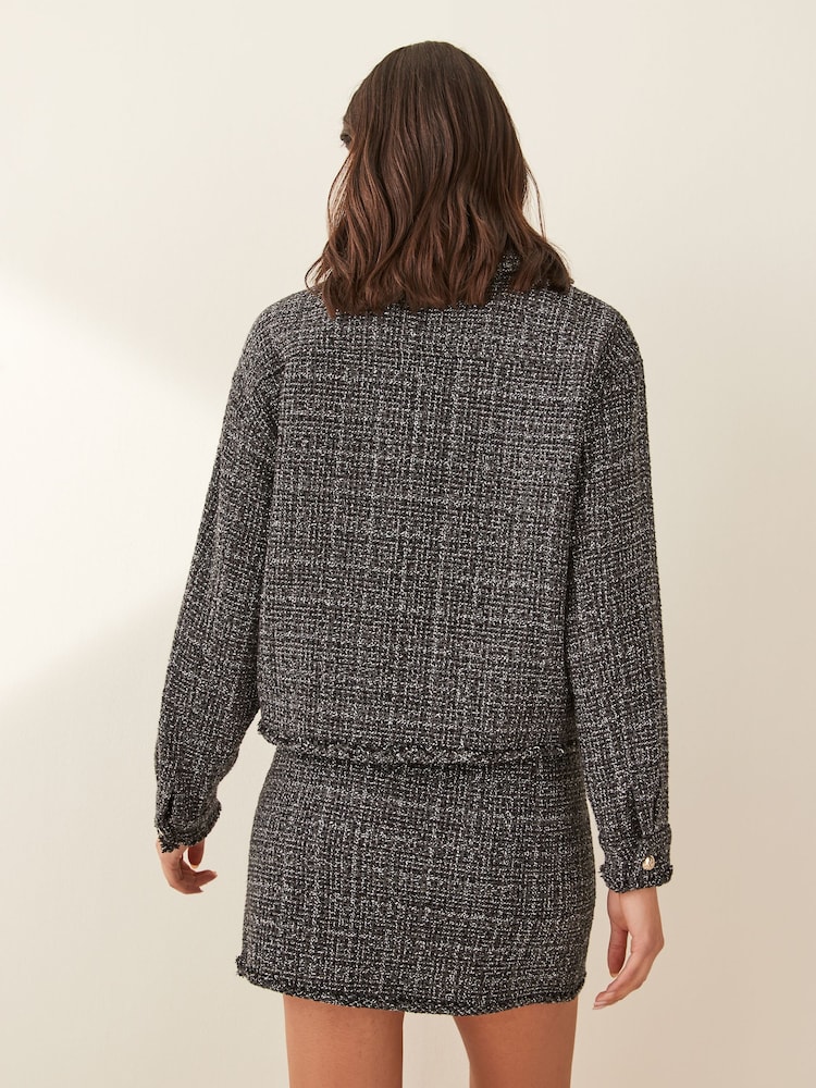 Emme by Marella Grey MICENE Boucle Mini Skirt - Image 6 of 6