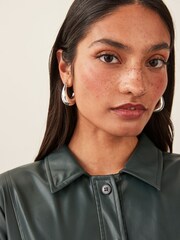 Emme by Marella Nomme Jersey Shirt Black Dress - Image 4 of 5