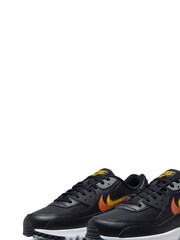 Nike Black/Gold Air Max 90 Trainers - Image 3 of 10