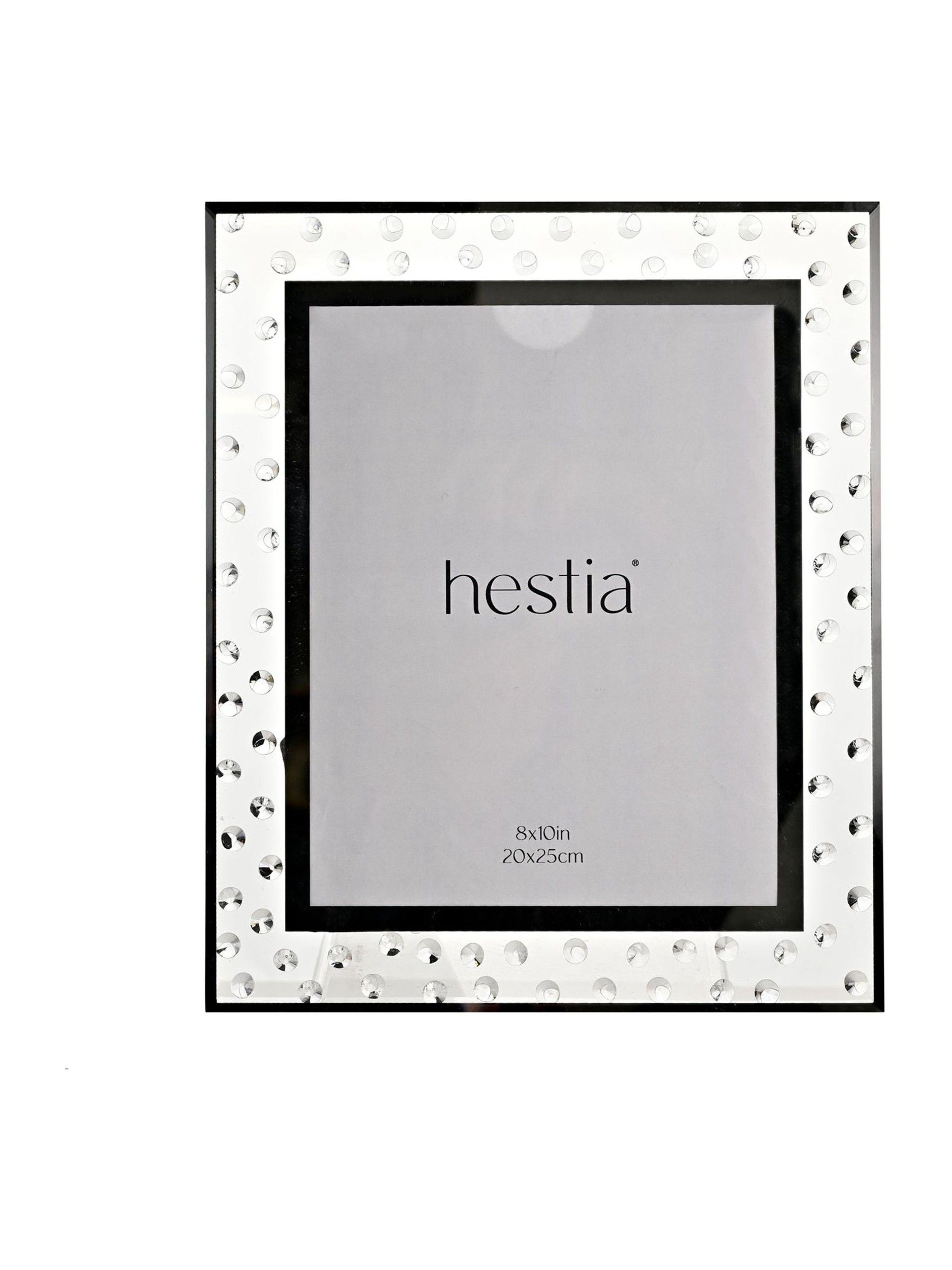 Hestia Unisex Clear Widdop Diamante Scatter 8 X 10 Glass Photo Frame
