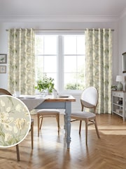 Laura Ashley Green Gosford Made to Measure Curtains - Image 1 of 9