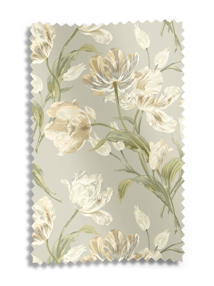 Laura Ashley Green Gosford Made to Measure Curtains - Image 9 of 9