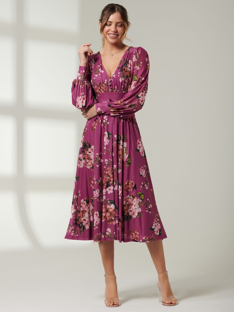 Jolie Moi Langärmeliges Midikleid aus Mesh - Bild 6 von 6