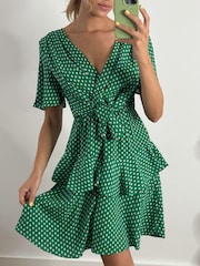 Jolie Moi Skater-Kleid mit Taillenschnürung, - Bild 3 von 6