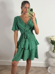 Jolie Moi Skater-Kleid mit Taillenschnürung, - Bild 4 von 6