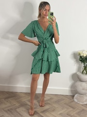 Jolie Moi Skater-Kleid mit Taillenschnürung, - Bild 5 von 6