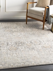 LIVABLISS Brown Indigo Vintage Traditional Boho Rug - Image 1 of 6