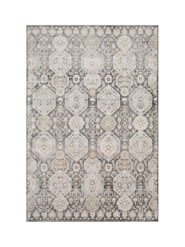 LIVABLISS Black Indigo Vintage Traditional Boho Rug - Image 2 of 7