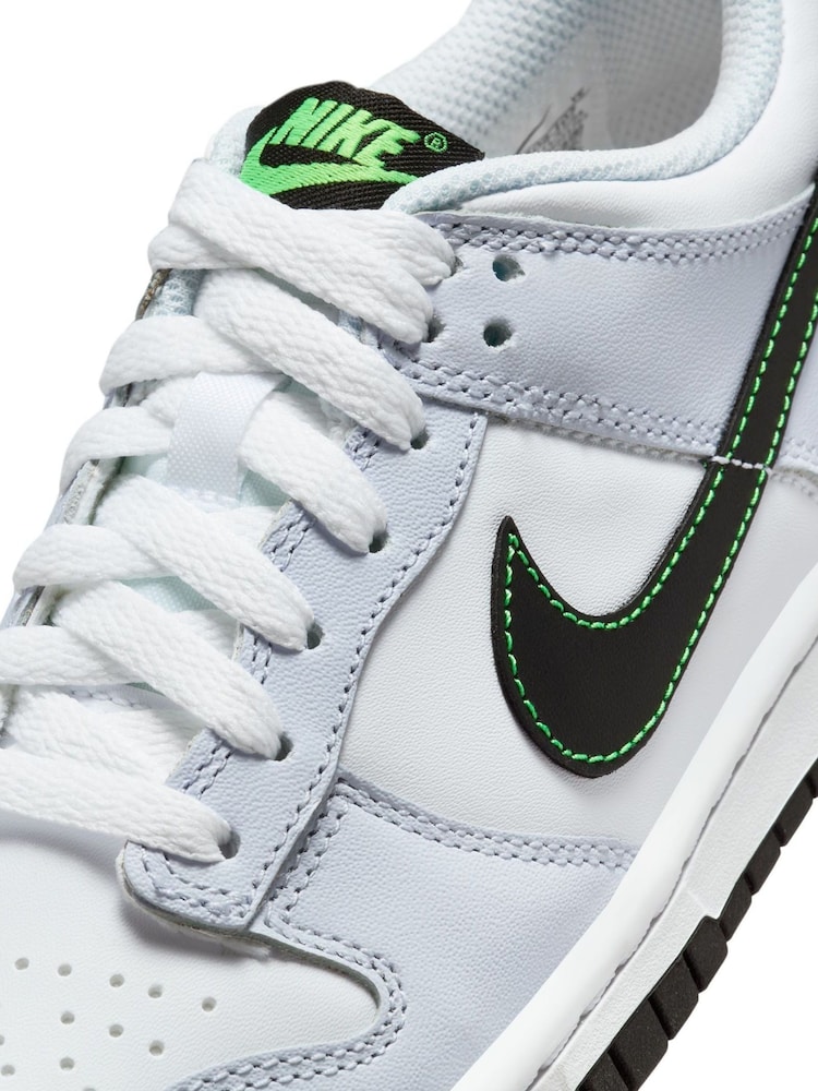 Bleu/Noir - Nike Youth Dunk Low Trainers - Image 9 of 11