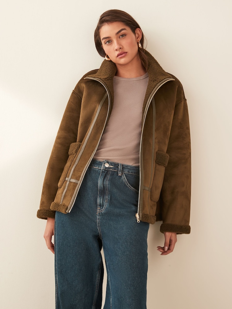 Emme by Marella Green Penny Zip Up Fleece - Image 1 of 7
