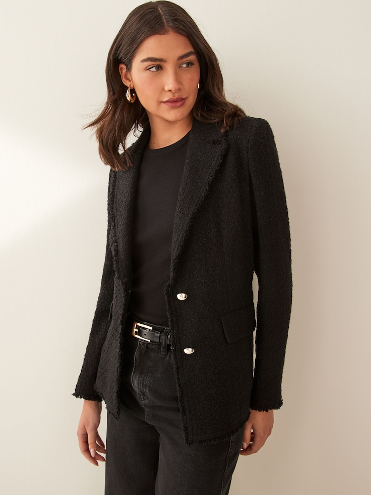 Emme by Marella Mario Black Blazer Jacket - Image 1 of 4