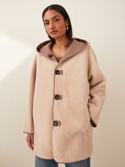 Emme by Marella Didone Faux Fur Brown Coat - Image 3 of 4