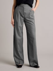 Emme by Marella Grey Torre Straight Tailored Trousers - Image 1 of 4