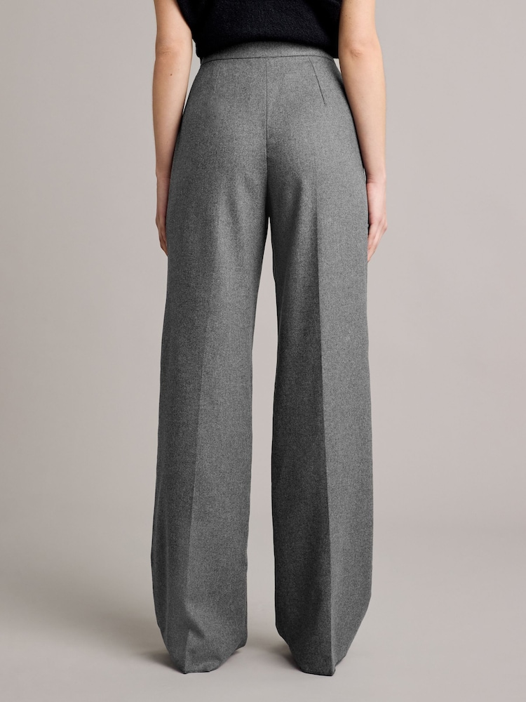 Emme by Marella Grey Torre Straight Tailored Trousers - Image 2 of 4