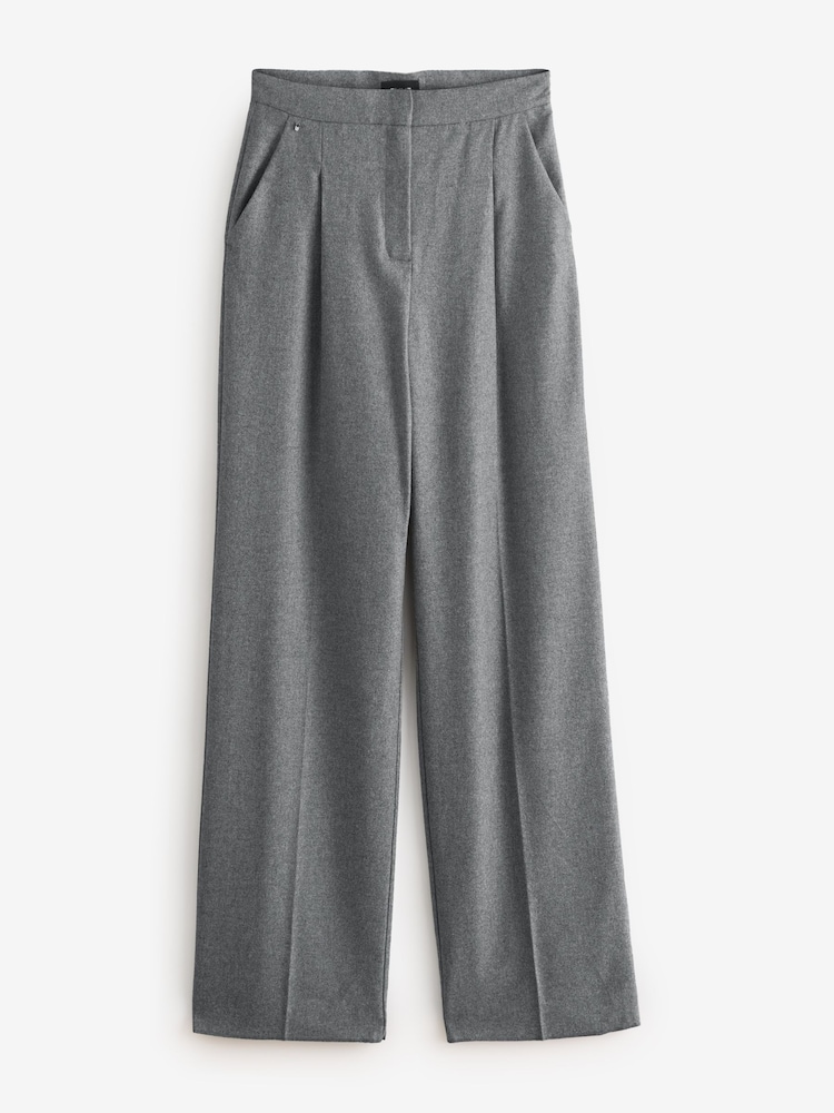 Emme by Marella Grey Torre Straight Tailored Trousers - Image 4 of 4