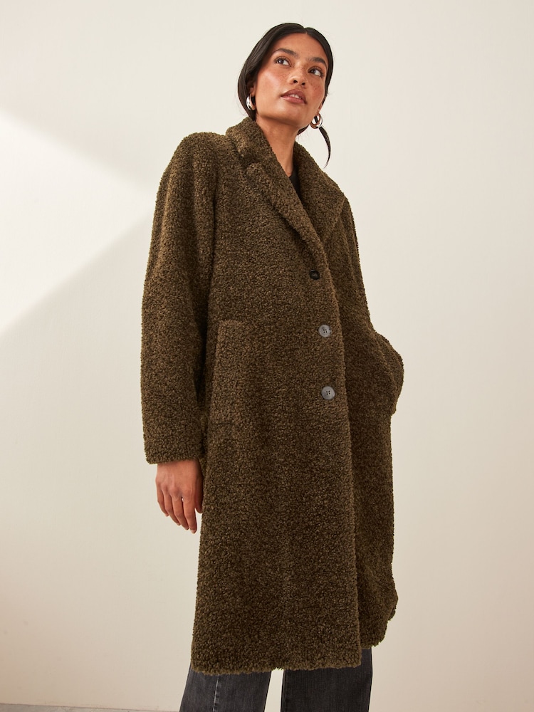 Emme by Marella Cream Jersey Long Coat - Image 1 of 5