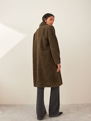 Emme by Marella Cream Jersey Long Coat - Image 3 of 5