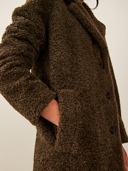 Emme by Marella Cream Jersey Long Coat - Image 4 of 5