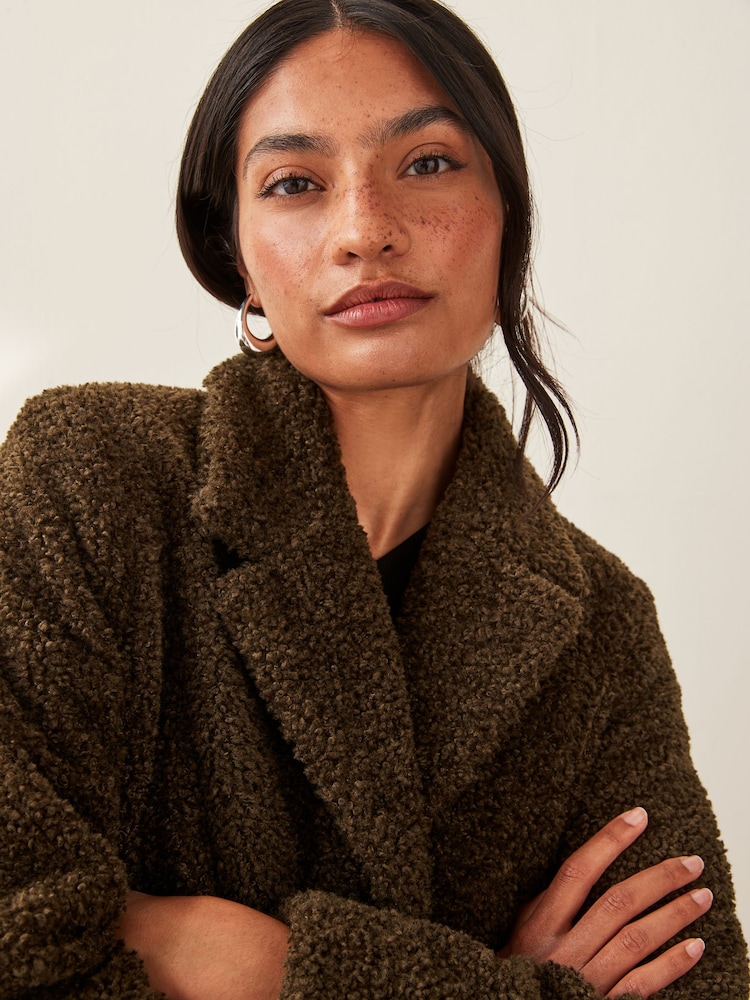 Emme by Marella Cream Jersey Long Coat - Image 5 of 5