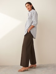Emme by Marella Green Jersey Pressed Trousers - Image 1 of 4