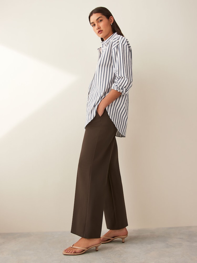 Emme by Marella Green Jersey Pressed Trousers - Image 1 of 4