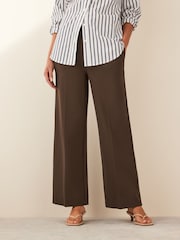 Emme by Marella Green Jersey Pressed Trousers - Image 2 of 4