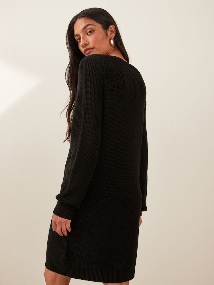 Emme by Marella Venice V-Neck Black Jumper - Image 2 of 5