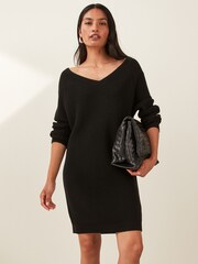 Emme by Marella Venice V-Neck Black Jumper - Image 3 of 5