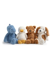 JoJo Maman Bébé Grey Patch Dog Soft Toy Plushie - Medium - Image 10 of 10