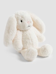JoJo Maman Bébé White Betsy Bunny Soft Toy Small - Image 2 of 8